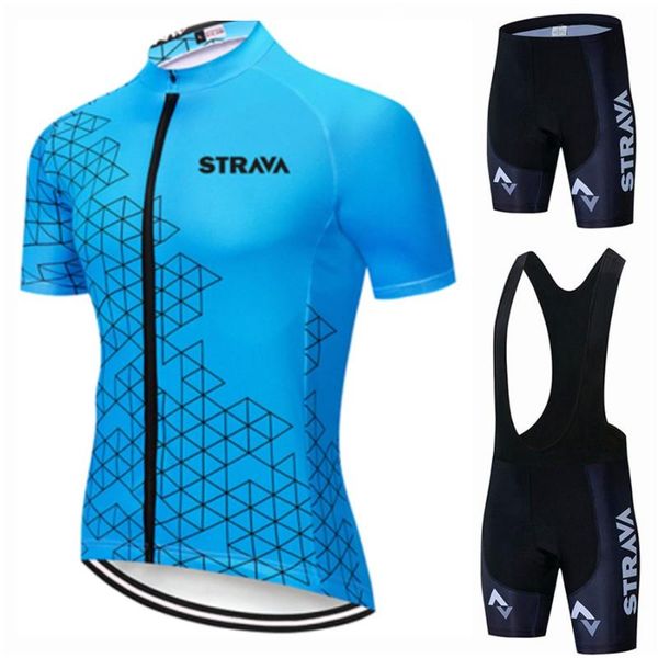 

racing sets cycling jersey set 2021 summer pro team strava bicycle clothing bike clothes men mountain sports suit, Black;blue