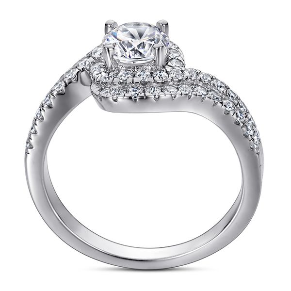

european and american fashion high-end tonglin cross-border e-commerce european and american fashion 925 sterling silver ring womens twisted