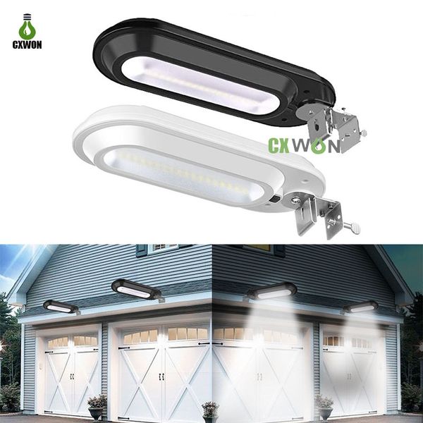 Lámparas solares Gran brillo 18LED Canalón Luces Valla exterior Lámpara de pared impermeable para jardín Garaje Camino