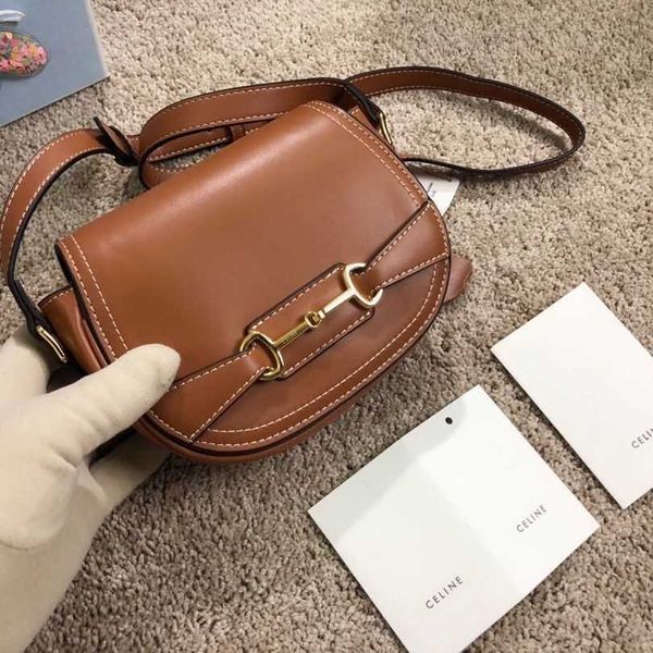 

light 2021 new trend fashion buckle bag half round saddle leisure one shoulder crossbody leather pig nose zly zly