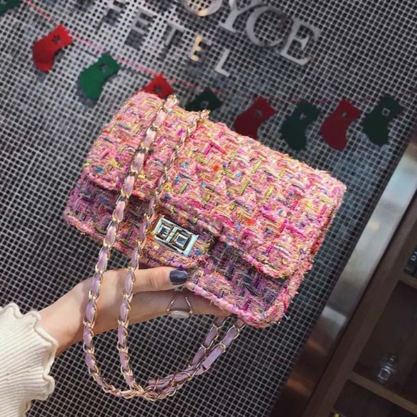 

cross body women shoulder messenger bag mini chain lock designer handbags 2021 female flap small square bags clutch sac a main