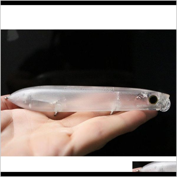 

shelt's 10 pcs unpainted fishing ater plugs pencil poppers musky crankbaits hard baits body 201104 73wrg qo2im