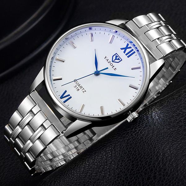 

wristwatches wrist watch men watches male quartz for clock stainless steel wristwatch fashion casual hours hodinky man, Slivery;brown