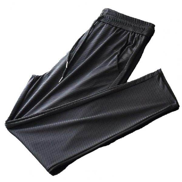 

men's pants fashion summerwaist ice cool loose men trousers, Black