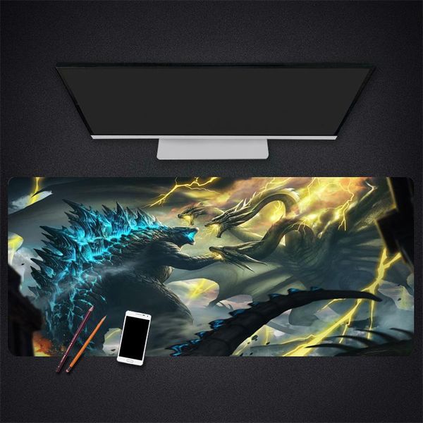 

mouse pads & wrist rests large pad gaming waterproof non-slip rubber desk mat monster anime mousepad with locking edge computer laptop