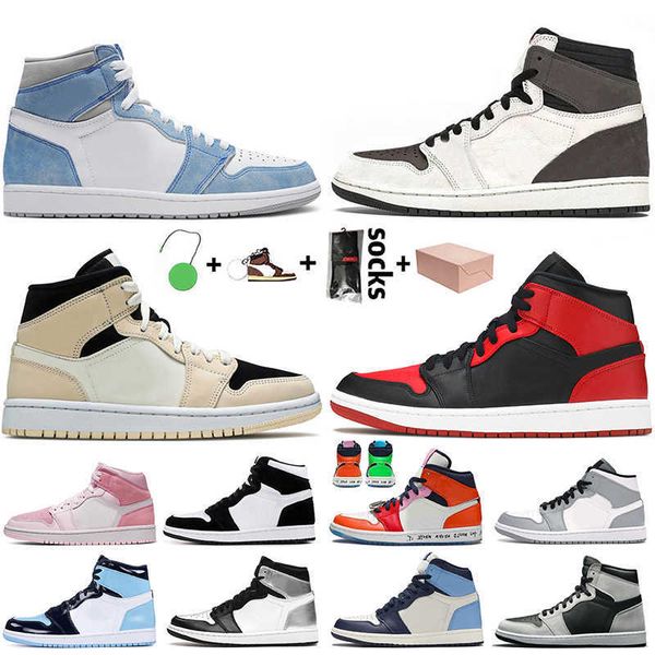 

2021 with box jumpman 1 1s mens basketball shoes high og hyper royal alternate travis cactus jack barely orange banned trainers womens
