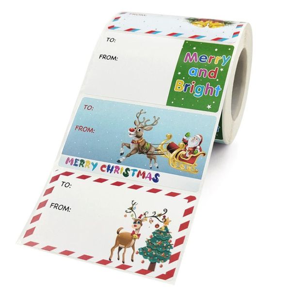 

gift wrap 300pcs merry christmas seal label stickers santa snowman packaging decor name tags envelope sticker small business supplies