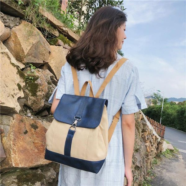 

outdoor bags 2021 tide female backpack fashion leisure women large-capacity campus personality bag travel backpacks yl5