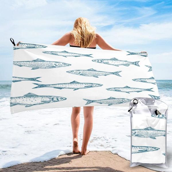 

towel unique style quick dry beach fishes microfiber bath cushion swimming personalized sand free