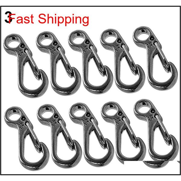

mini paracord s keychain carabiner clip,sf spring backpack clasps lock hook for outdoor edc camping tac qylxyo bdefashion, Silver
