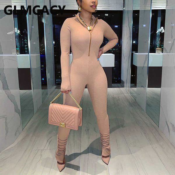 

women casual slim jumpsuit solid zipper detail ruched pants overalls jumpsuits 210702, Black;white