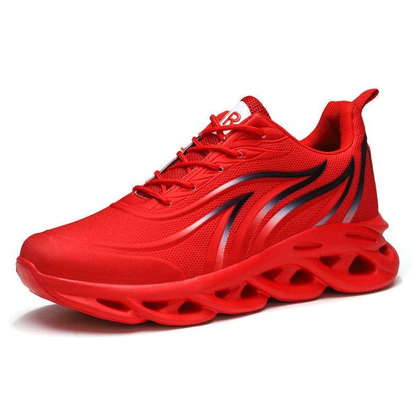 

men's casual sneakers flame print running shoes mesh shoes outdoor lightweight twist bottom increased shock absorption 211014, Black;white