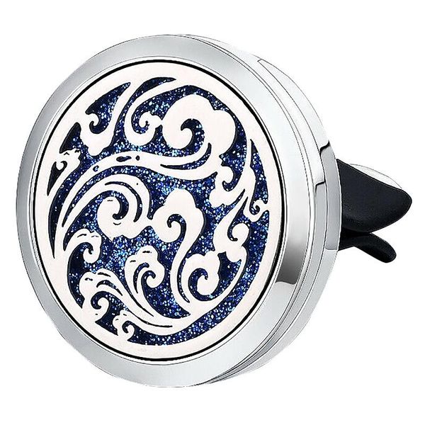 

car air freshener essential oil diffuser with 10 replacement felt pads stainless steel vent clip