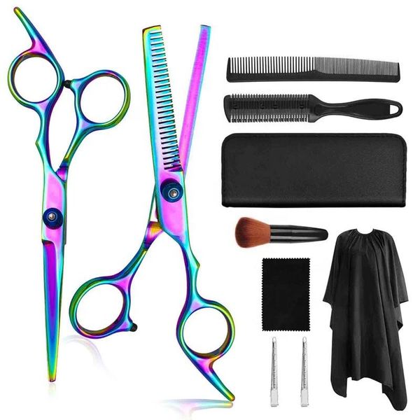 

hair scissors 6 inch colour professional barber cutting thinning set for grooming tools hairdressing