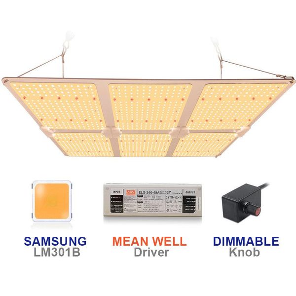 

full spectrum samsung lm301b led grow light 1000-6000w dimmable quantum grow light board 3000k+660+ir