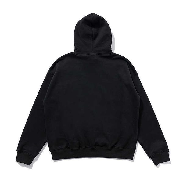

chao brand fog colorful fg drilling high street hoodie with plush hoodietcso, Black