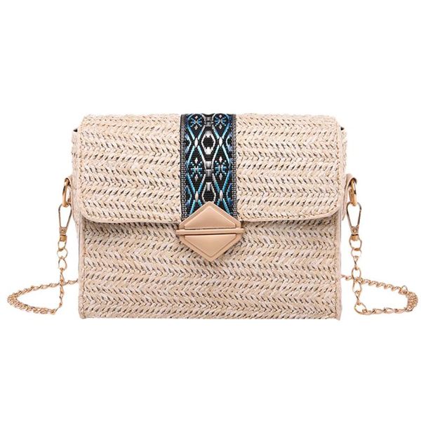 

evening bags 2021 woven bohemian straw for women beach handbags summer vintage rattan bag handmade kintted crossbody