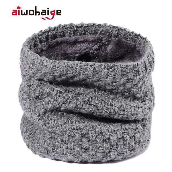 

scarves 2021 winter fashion scarf men's and women's knitted outside warm velvet solid color all-match high-quality unisex, Blue;gray