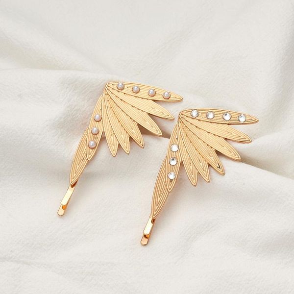 

hair clips & barrettes pearl hairgrip elegant women for girl princess retro gold pin barrette hairclip headdress headwear pins, Golden;silver