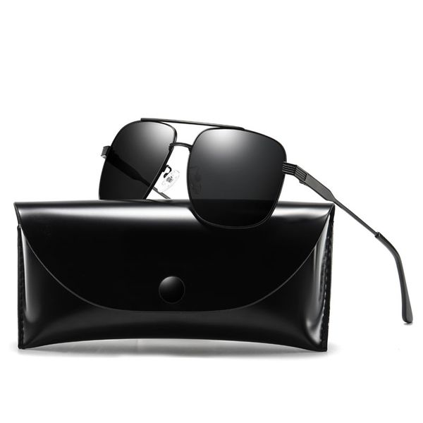 

new brand designer sunglasses men and women metal frame polarized sunglasses uv400 men and women drivers polarized sunglasses ing, White;black