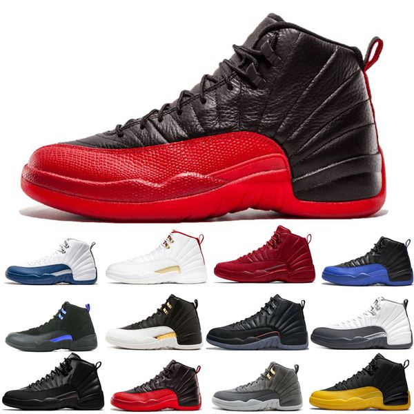 

2022 12s 12 basketball shoes jumpman men black purple bulls grey fiba flu game french blue indigo michigan reverse taxi twist utility wings