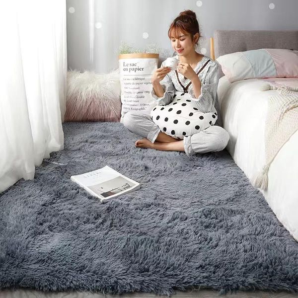 

carpets living room carpet bedroom bedside blanket cute mat coffee table thick wool ins wind net red same style full