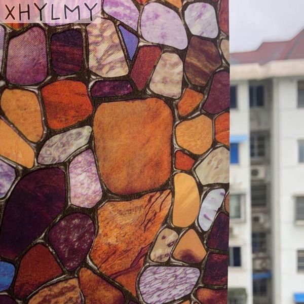 

static privacy window sticker glass film stained stone decorative film office bathroom kitchen bedroom home decor window films