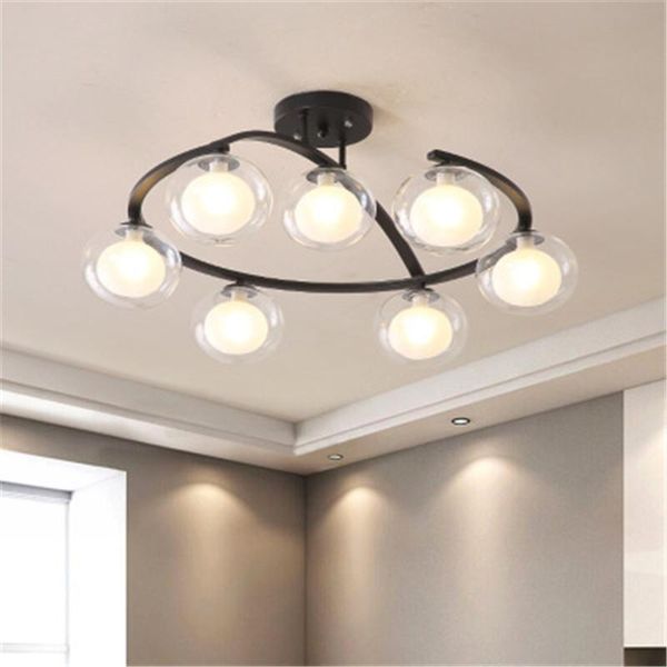 

ceiling lights nordic post-modern living room bedroom lighting restaurant magic bean molecular light creative wrought iron lamps