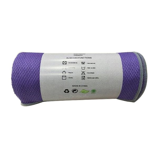 

fitness home gym portable pilates yoga towel exercise mat cover microfibre folding travel workout indoor sports non slip