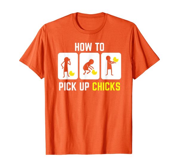 

How To Pick Up Chicks Funny Sarcasm Joke Pun T-Shirt, Mainly pictures