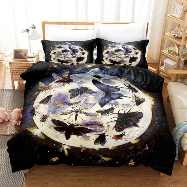 

bedding sets butterfly with moon bed cover set beautiful duvet for child and pillowcases flower comforter