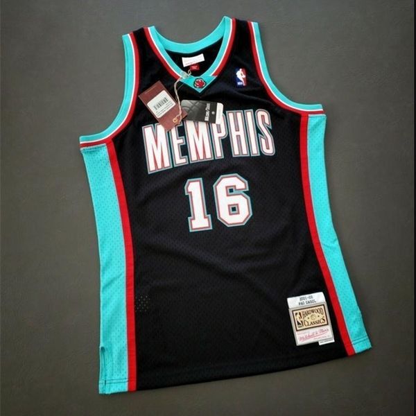 

custom 322 youth women vintage pau gasol mitchell ness college basketball jersey size s-6xl, Black