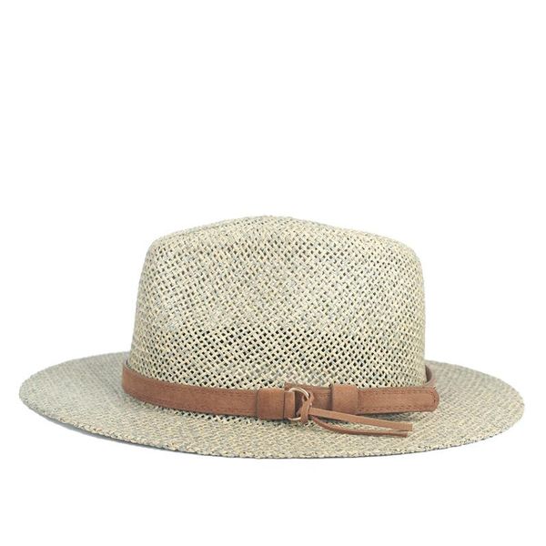 

stingy brim hats summer raffia straw beach sun women wide panama hat chapeau femme paille ete chapeu feminino size 56-58cm, Blue;gray