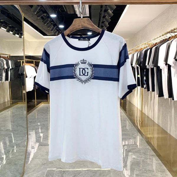 

men's t-shirts white blue men 100% cotton oversize loose casual summer pp01102031, White;black