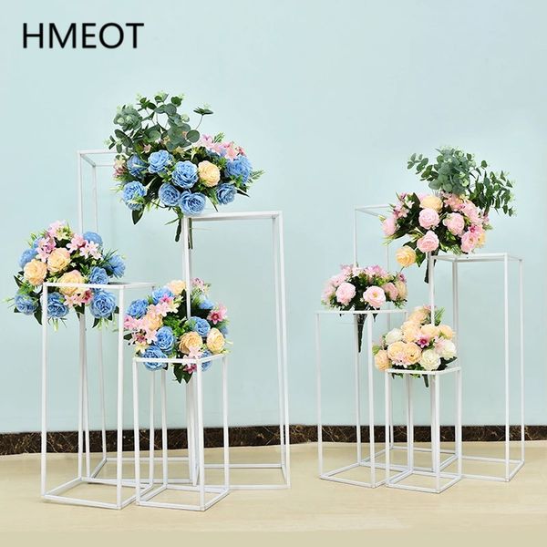 

wrought iron geometry road guide fower stand wedding bouquet shef props tabe centerpieces artificia fower ba decoration