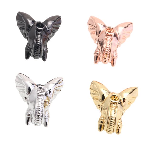 

magic fish 1pcs elephant head diy beads for making jewelry bracelets copper supplies for jewelry wholesale hand made, Bronze;silver