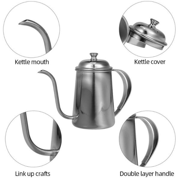 

coffee pots pour over kettle hand drip pot with handle for kitchen tea