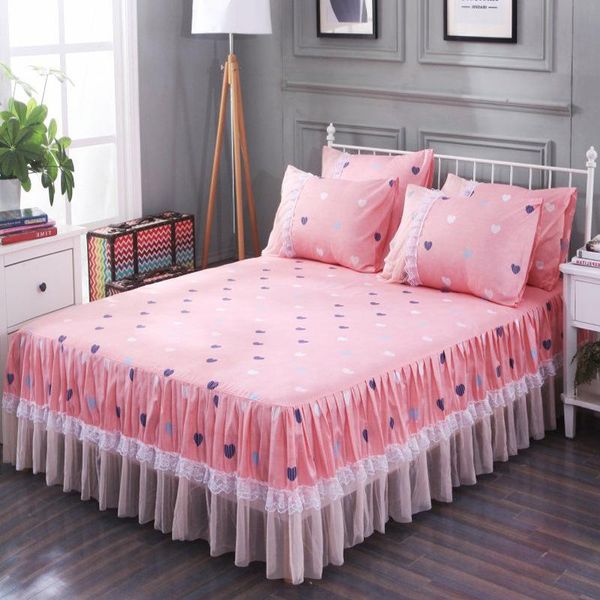 

sheets & sets full-size lace bed skirt one-piece cover sheet