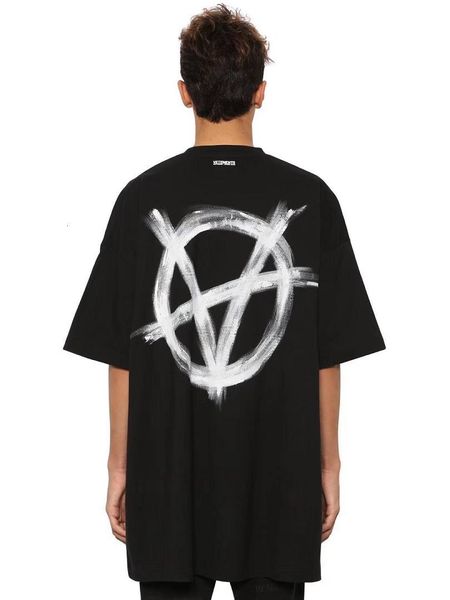 

2021 new 20fw hip-hop oversized vetements embroidery men women t shirts streetwear kanye west short sleeve tees cotton igcq, White;black