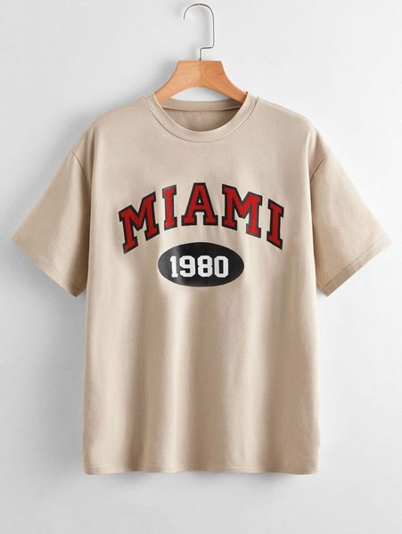 

letter graphic tee i9g1#, White