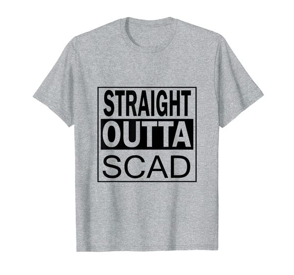

straight outta scad heart attack survivor women awareness t-shirt, White;black