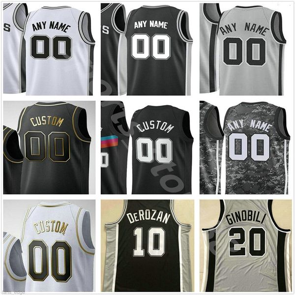 

Custom Printed Tony 9 Parker Manu 20 Ginobili David 50 Robinson 45 Tyler Zeller Men Women Kids Basketball Jerseys, Colour 1
