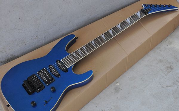 

double shake 24 - piece electric guitar metal blue body