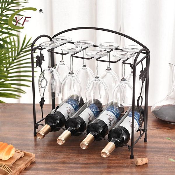 

tablewine racks european style metal organizers display glass bottle storage holder home decoration crafts wj51204