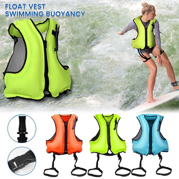 

life vest & buoy portable swimming buoyancy aid drifting inflatable rescue sea floating jacket