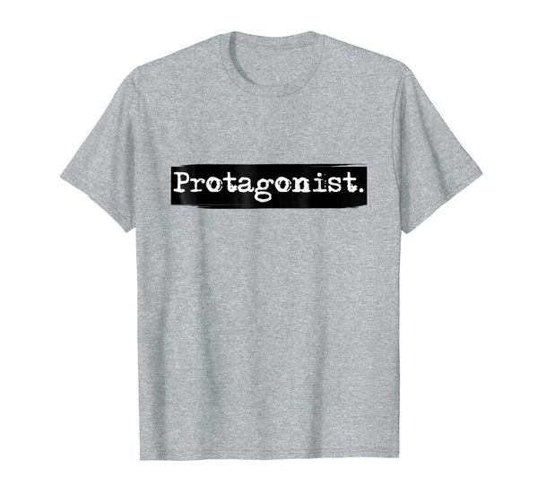 

protagonist shirt for english teachers and book nerds, White;black