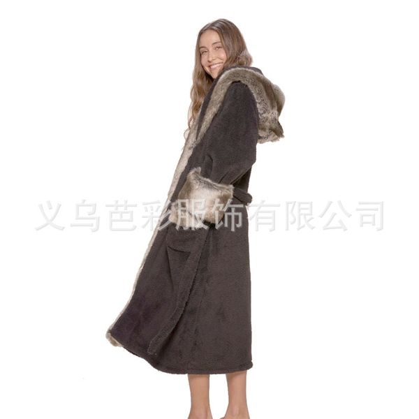 

imitation fur coat 2020 new listed women's wear medium long loose fluffy, Black