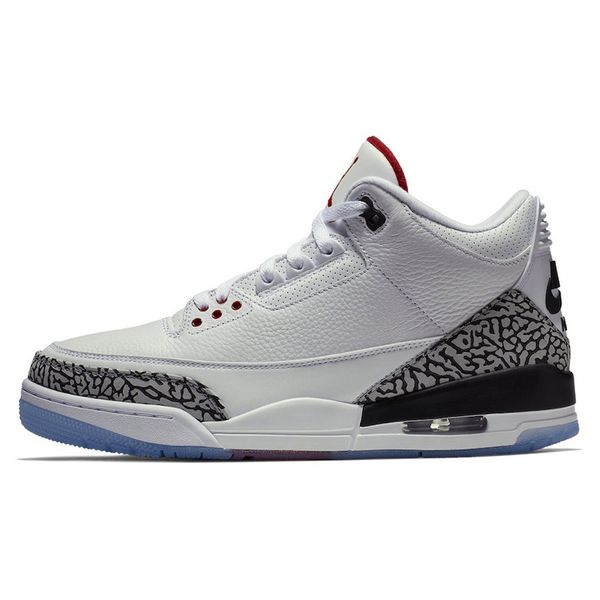 

3 3s jumpman high basketball shoes throw line tinker laser orange blue cement sports sneakers size 40-47