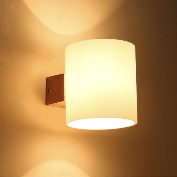 

wall lamp modern japanese style led nordic wooden lights sconce for home living room bathroom bedroom decor bedside light