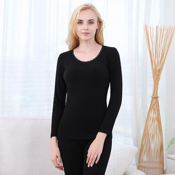 

men's thermal underwear 2021 autumn and winter women's thin body shaping clothes long pants suit, Black;white